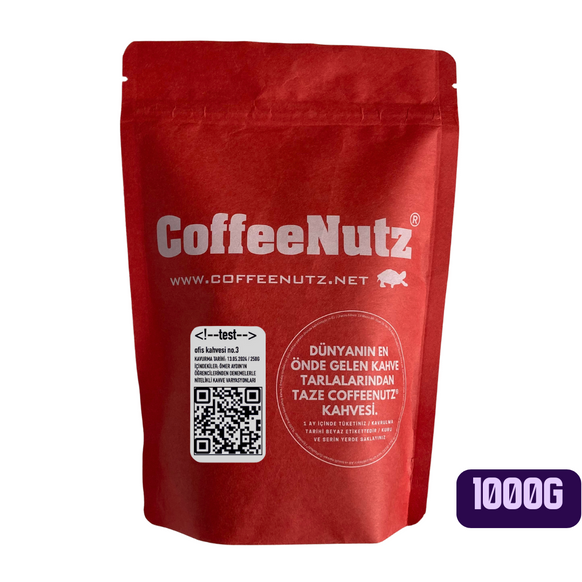 Ofis Kahvesi No.3 Test - Taze Kavrulmuş 1000 gram CoffeeNutz® Kahvesi